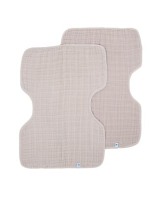Baby Girls and Baby Boys Cotton Muslin Baby Burp Cloth, Pack of 2