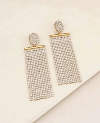 All The Movement Glass Fringe Earrings