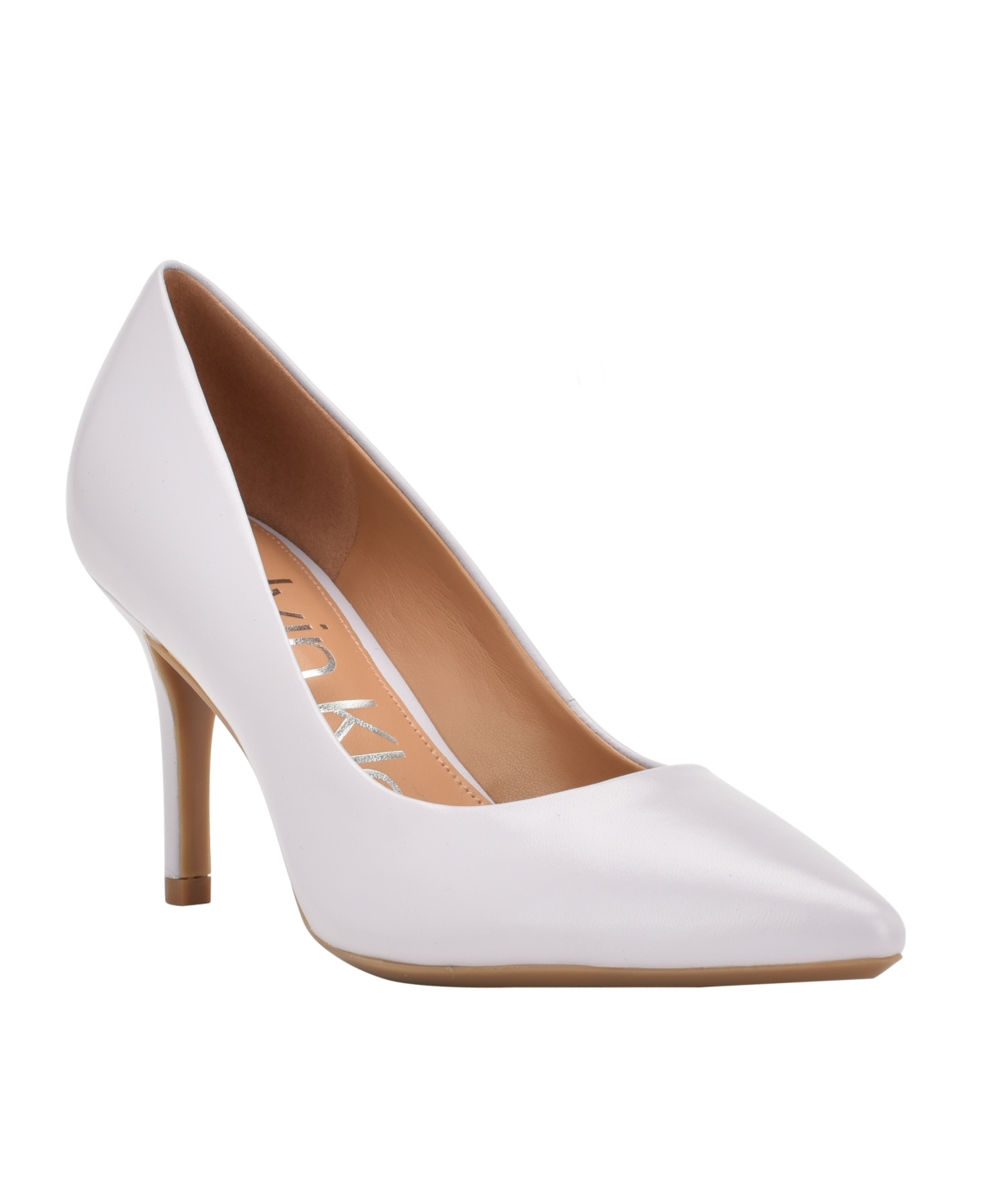 Calvin Klein Women's Gayle Pointy Toe Classic Pumps In Light Purple Leather