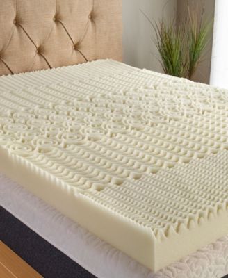 5 Zone 4" Memory Foam Mattress Topper, Queen