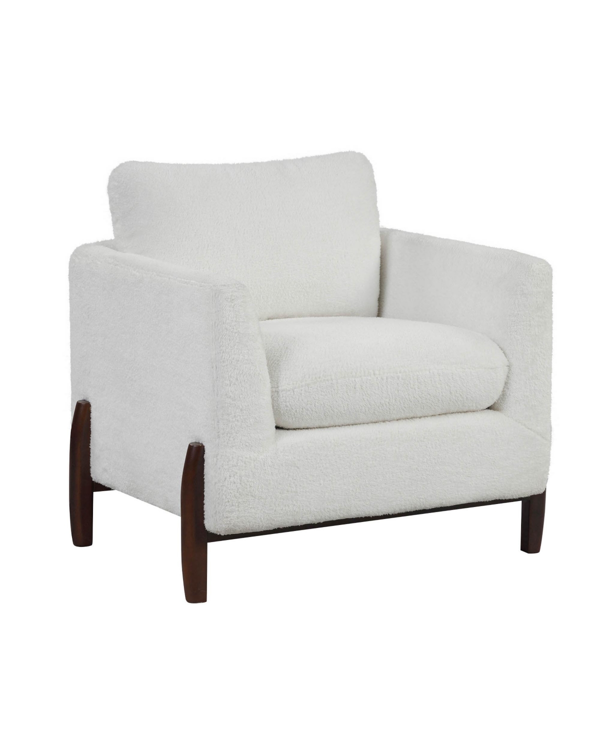 Lifestyle Solutions 32" Wood, Steel, Foam And Polyester Piza Accent Chair In Cream