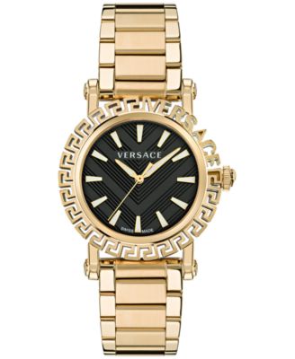 Versace - Men's Swiss Greca Glam Gold Ion Plated Bracelet Watch 40mm