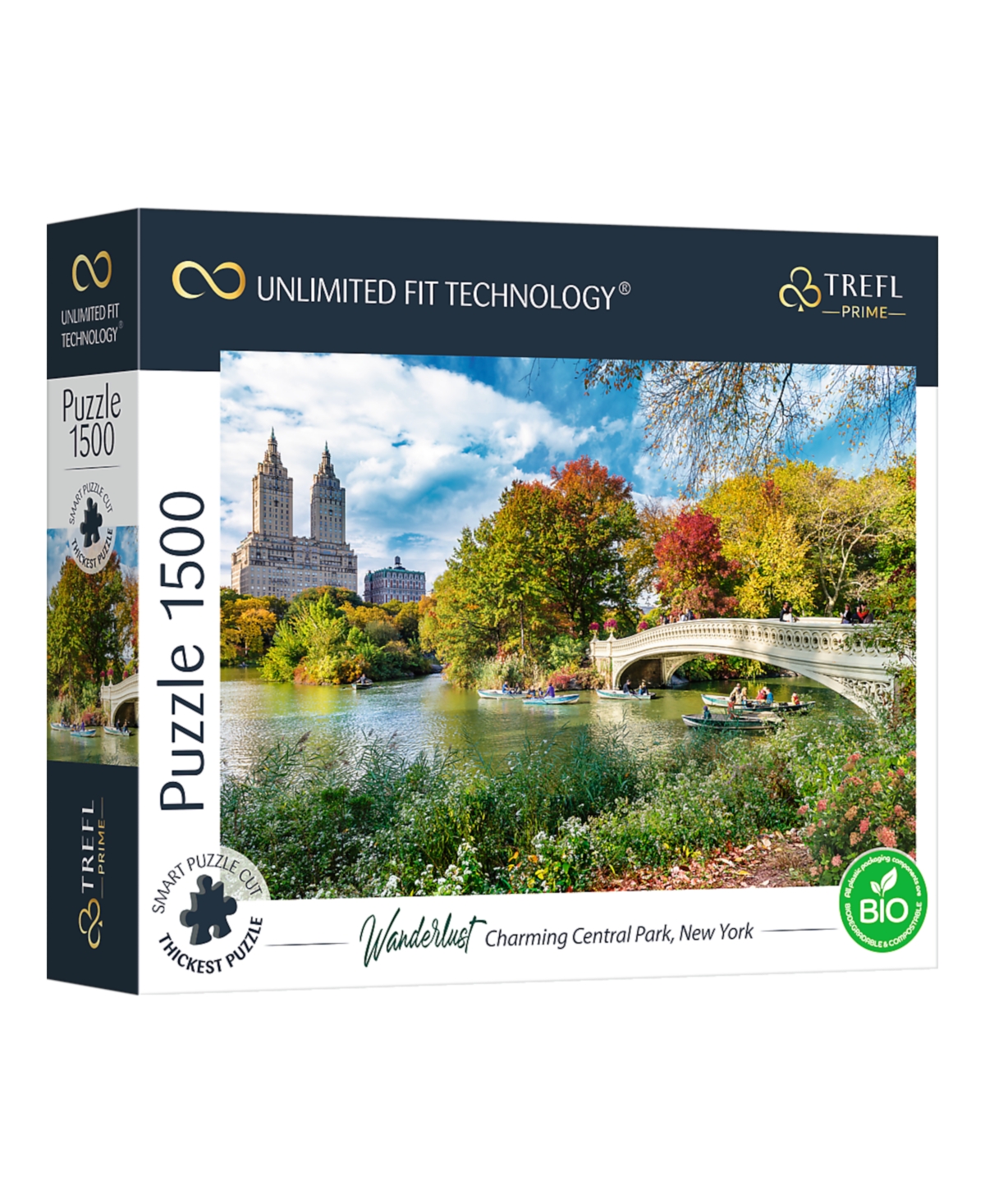 Trefl Prime 1500 Piece Puzzle- Wanderlust Charming Central Park, New York In Multi