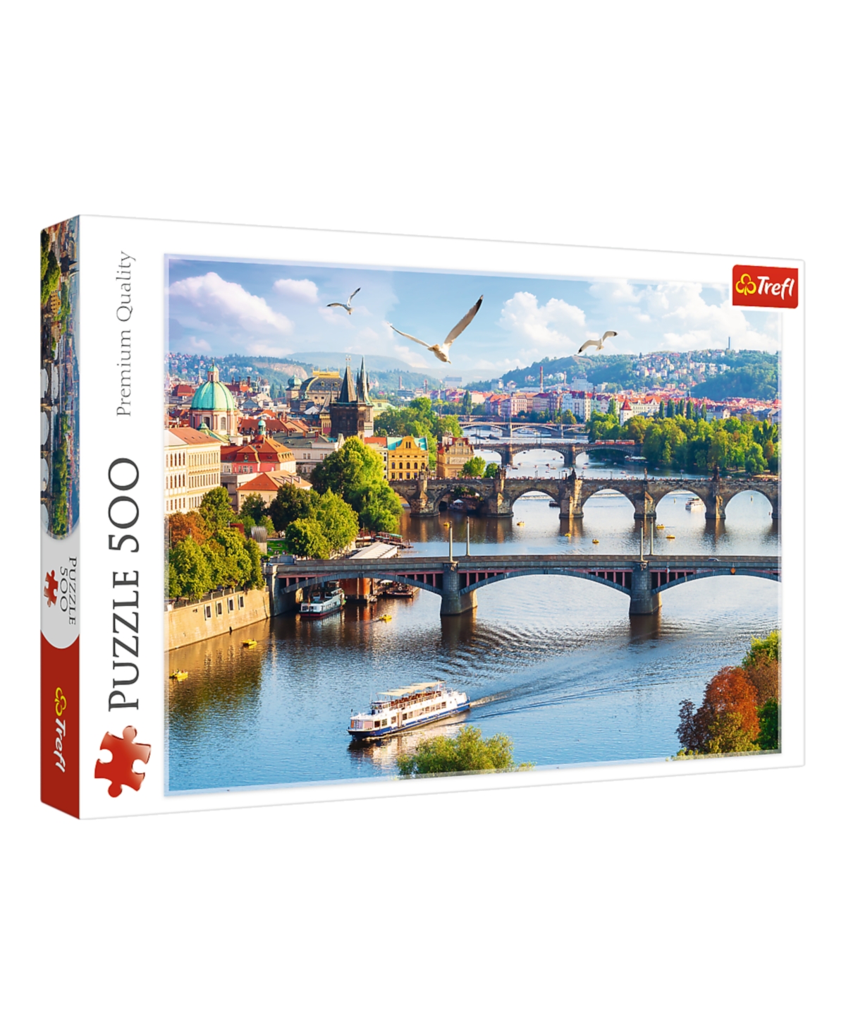 Trefl Red 500 Piece Puzzle- Prague, Czech Republic In Multi