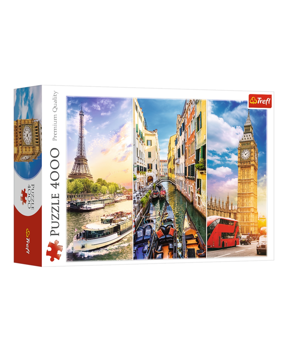 Trefl Kids' Red 4000 Piece Puzzle- Trip Around Europe In Multi