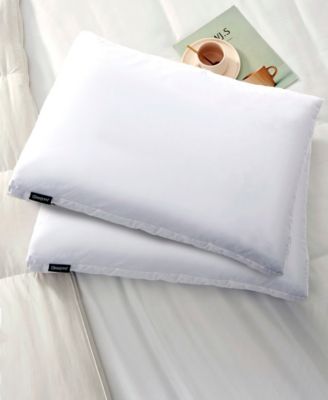 Beautyrest Microfiber Medium Firm 2 Gusset Feather Down Pillow 2 Pack Collection In White