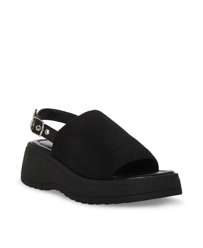 Steve Madden Big Girls Jslinky Fastening Strap Platform Sandals