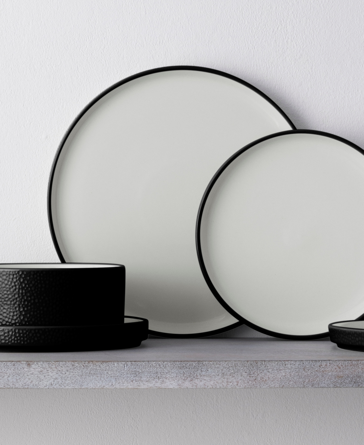 Noritake Colortex Stone Stax Dinner Plates, Set of 4