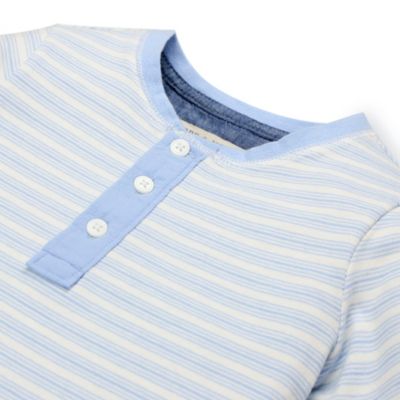 Boys Cotton Short Sleeve Henley Tee