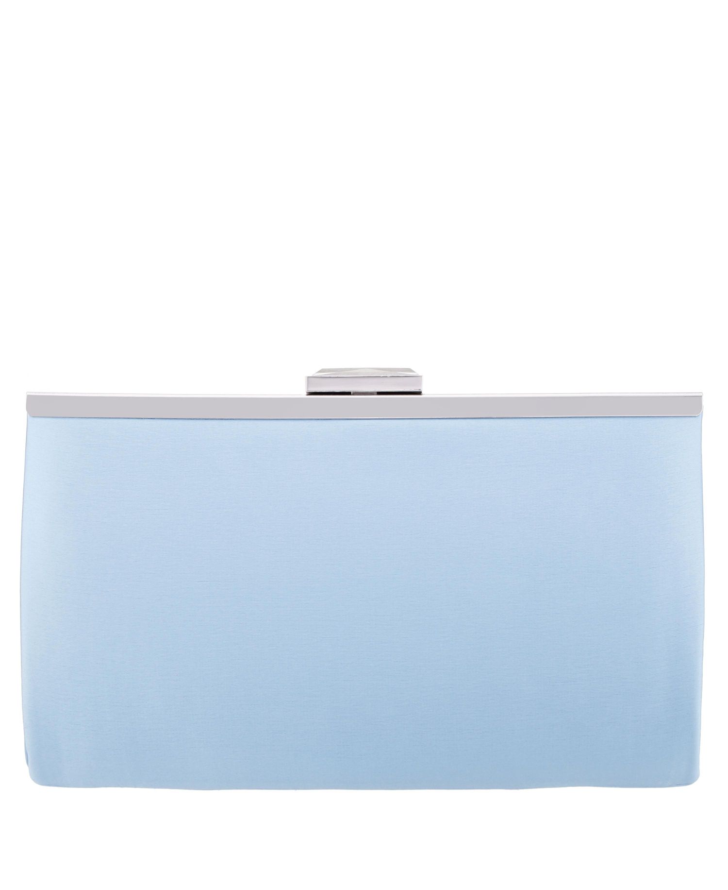 Women's Pleated Stain Crystal Frame Clutch