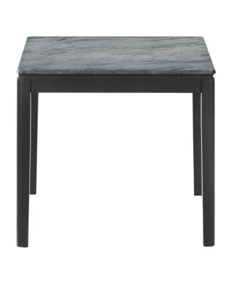 21.75" Asian Hardwood Square End Table