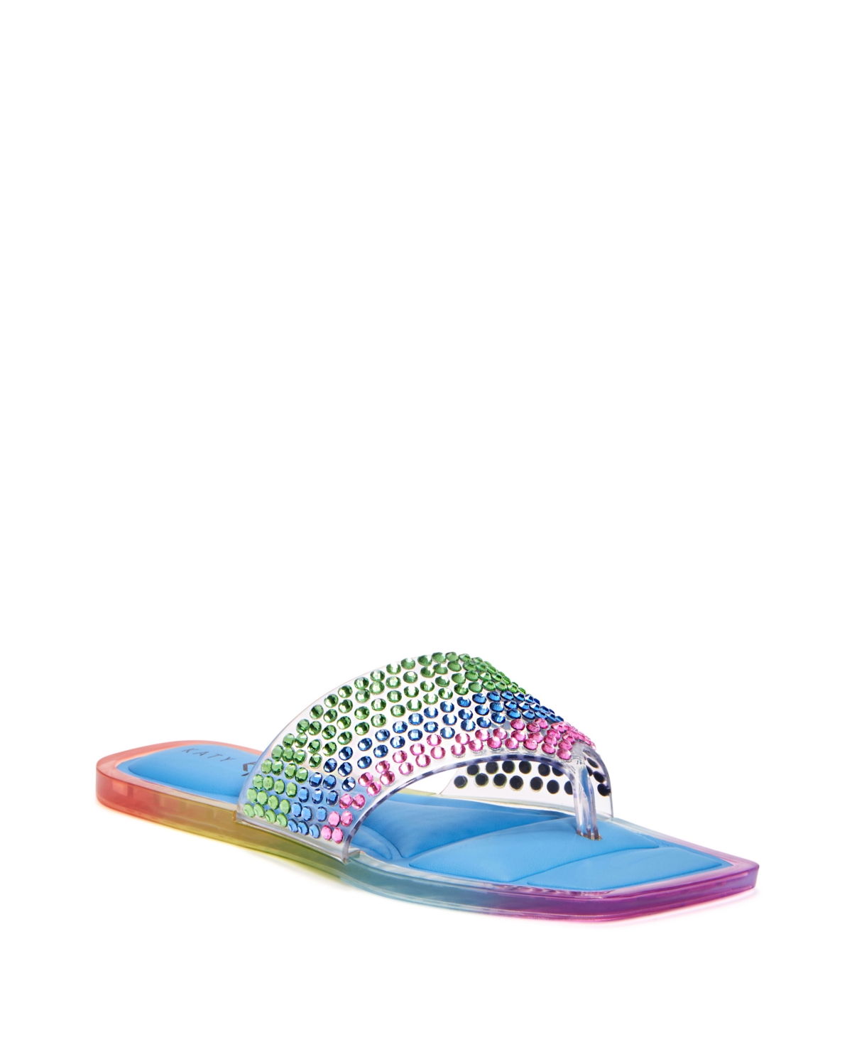 Shop Katy Perry Women's The Geli Slide Thong Sandals In Rainbow