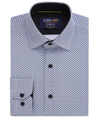 Men's Geometric Four-Way Stretch Button Down Shirt