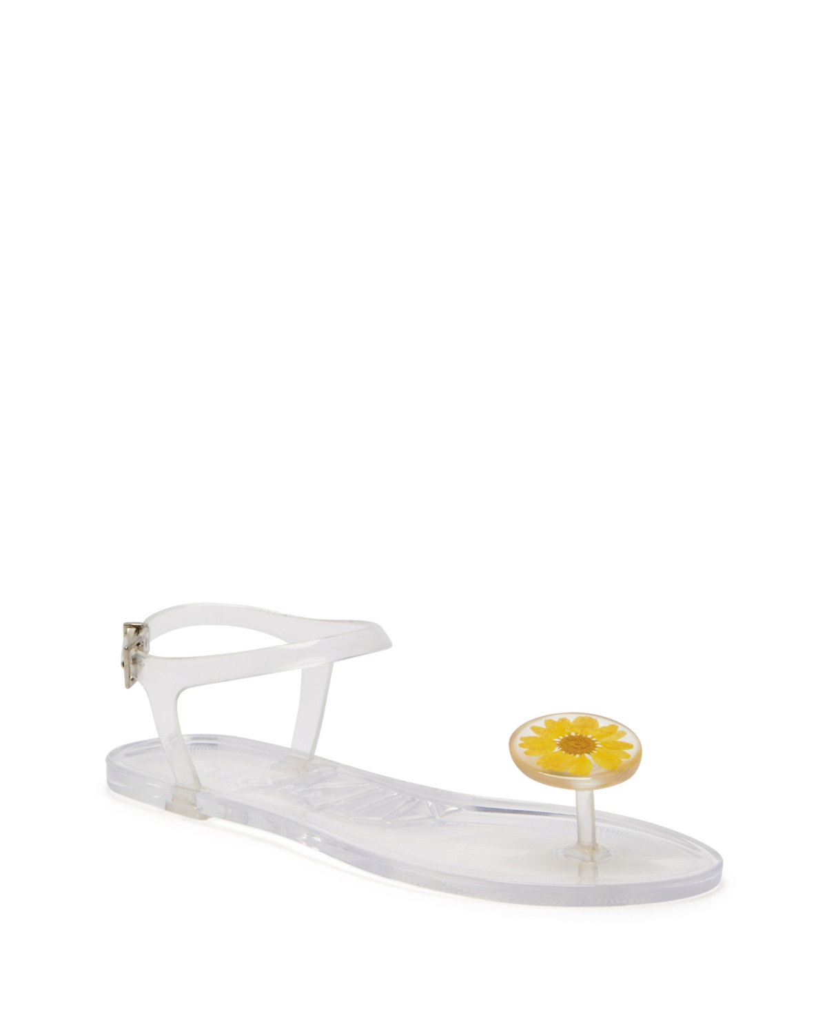 Shop Katy Perry Women's The Geli Buckle Sandals In Clear Daisy