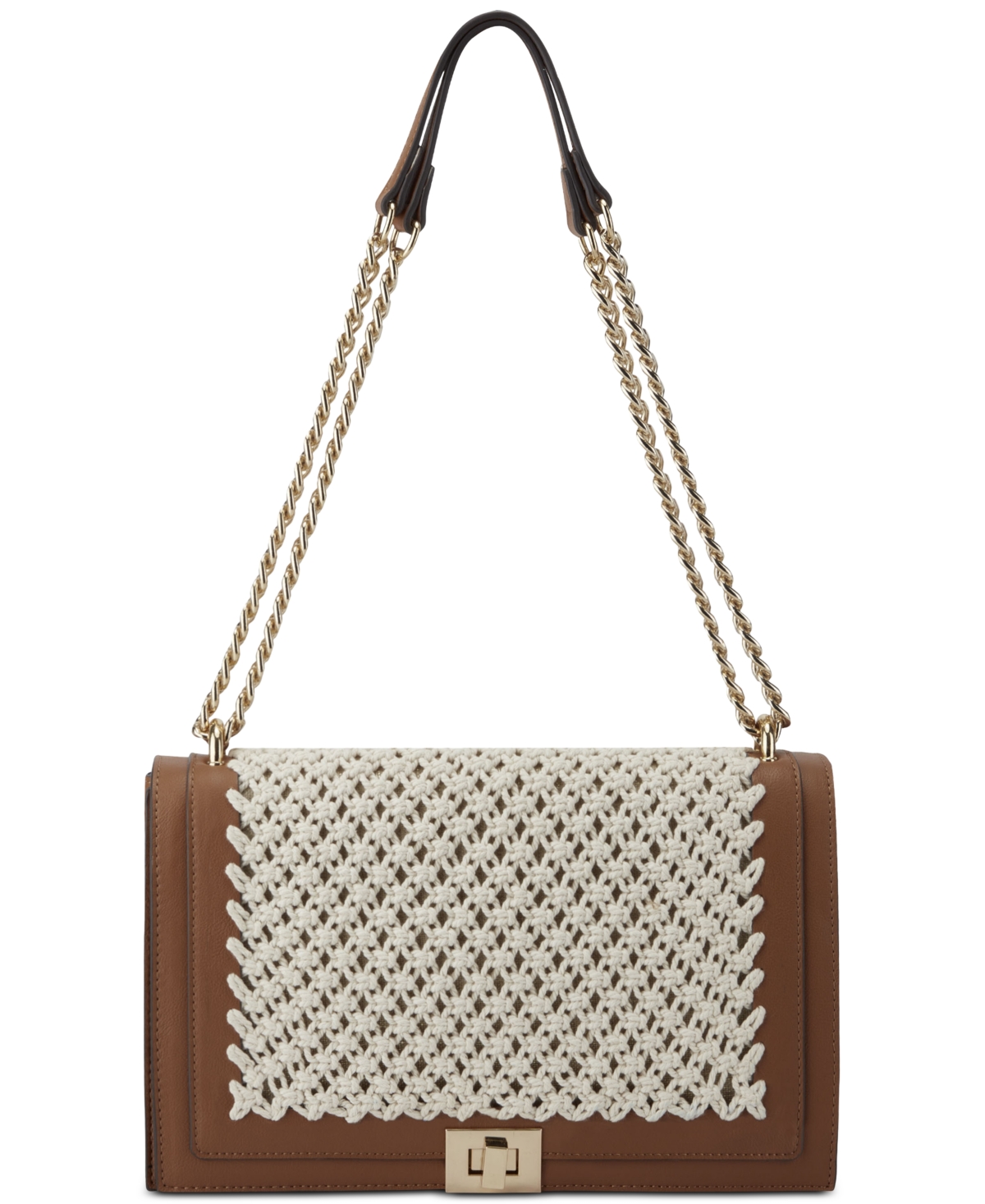 Inc International Concepts Ajae Macrame Small Shoulder Bag, Created For Macy's In Macrame/cathay