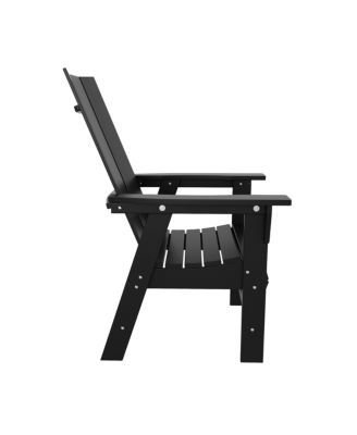Outdoor Patio Modern Adirondack Dining Chair Weather Resistant
