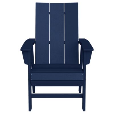 Outdoor Patio Shell-back Adirondack Dining Chair All Weather