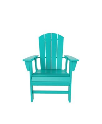 5 Piece Outdoor Patio Dining Round Table and Curved Back Armchair Set