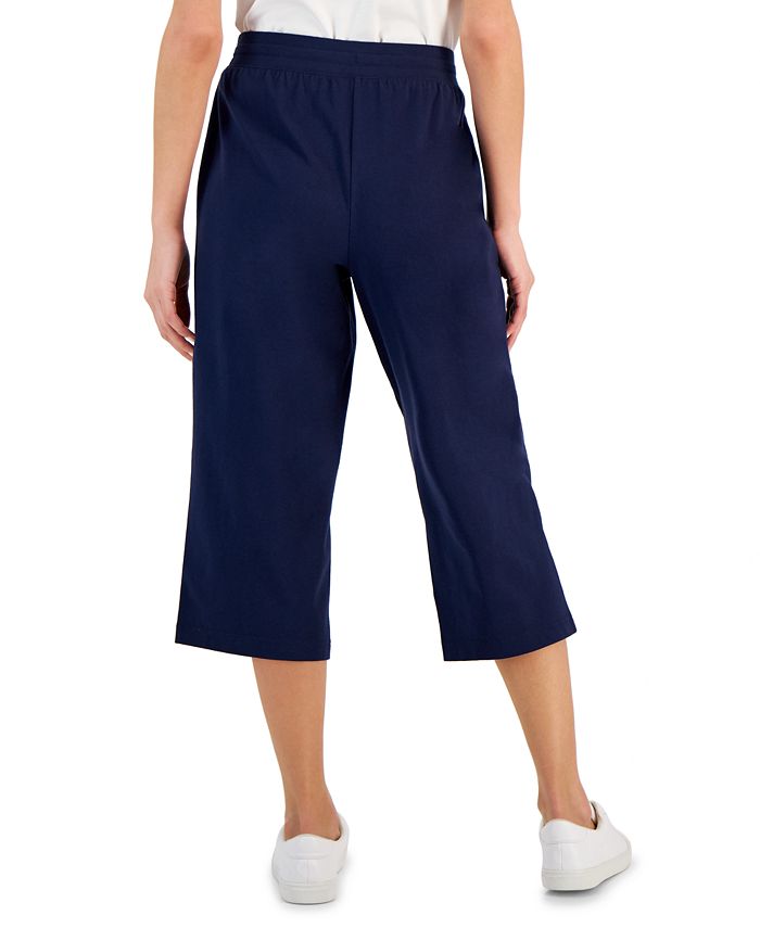 Karen Scott Knit Capri Pull on Pants, Created for Macy's Macy's