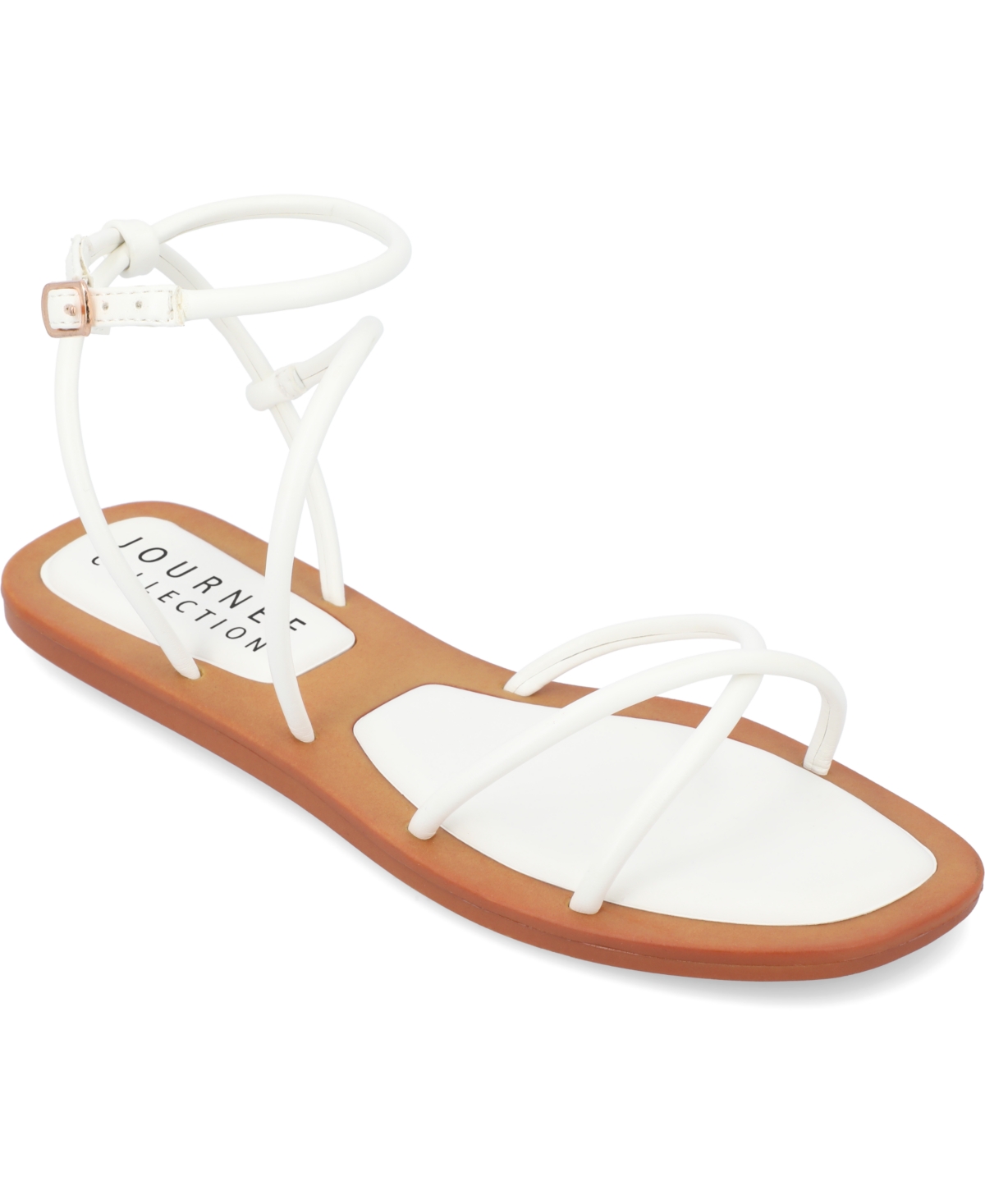 Journee Collection Collection Women's Tru Comfort Foam Farron Sandals In White
