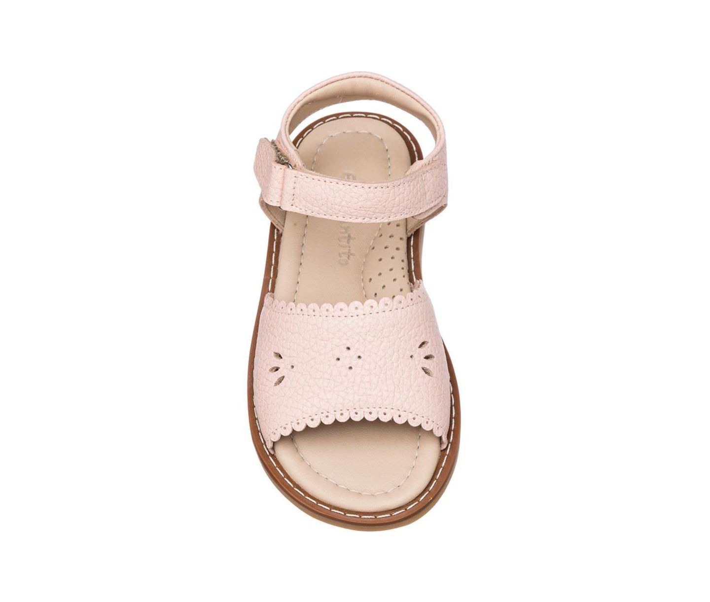 Сандалии Elephantito Classic Sandal with Scallop для девочек, цвет: Розовый — фото 3