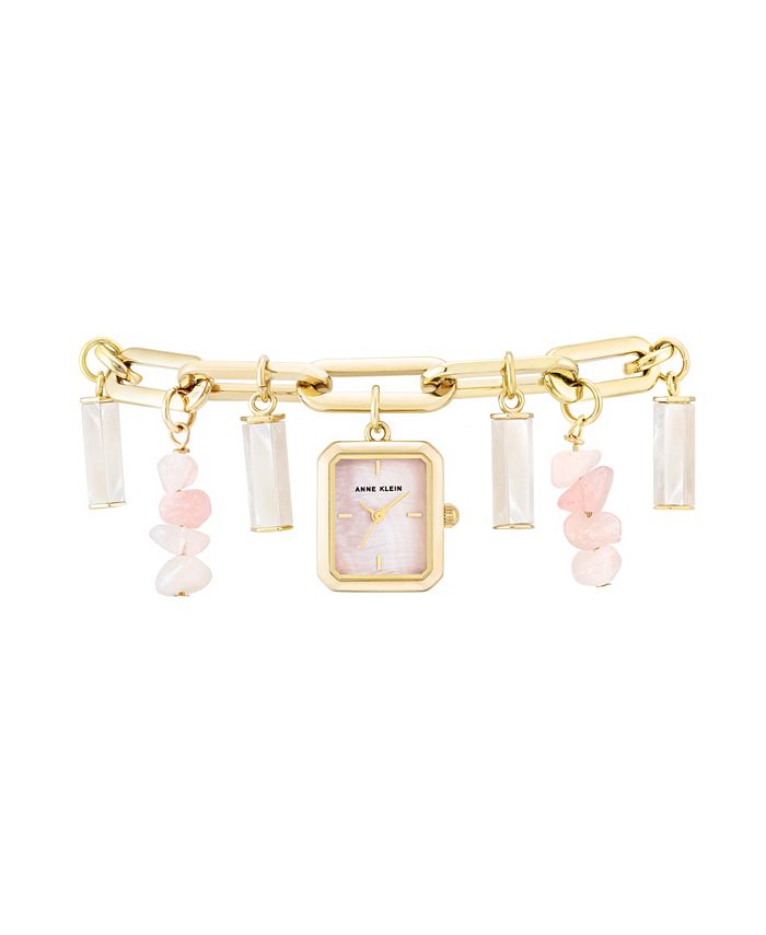 Anne klein charm bracelet sales watch with swarovski crystals