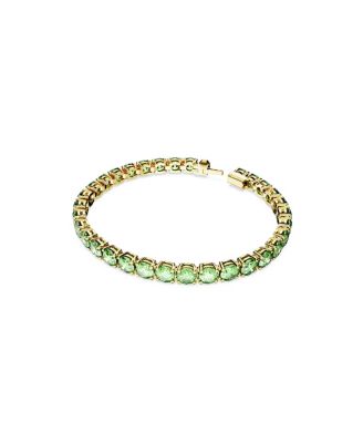 Crystal Round Cut Matrix Tennis Bracelet