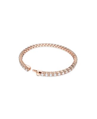 Crystal Round Cut Matrix Tennis Bracelet