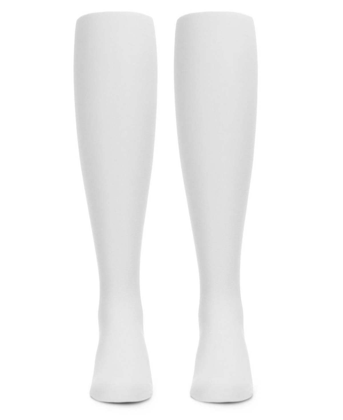 MeMoi Girls 2 Pairs Solid Opaque Microfiber Tights - White-white