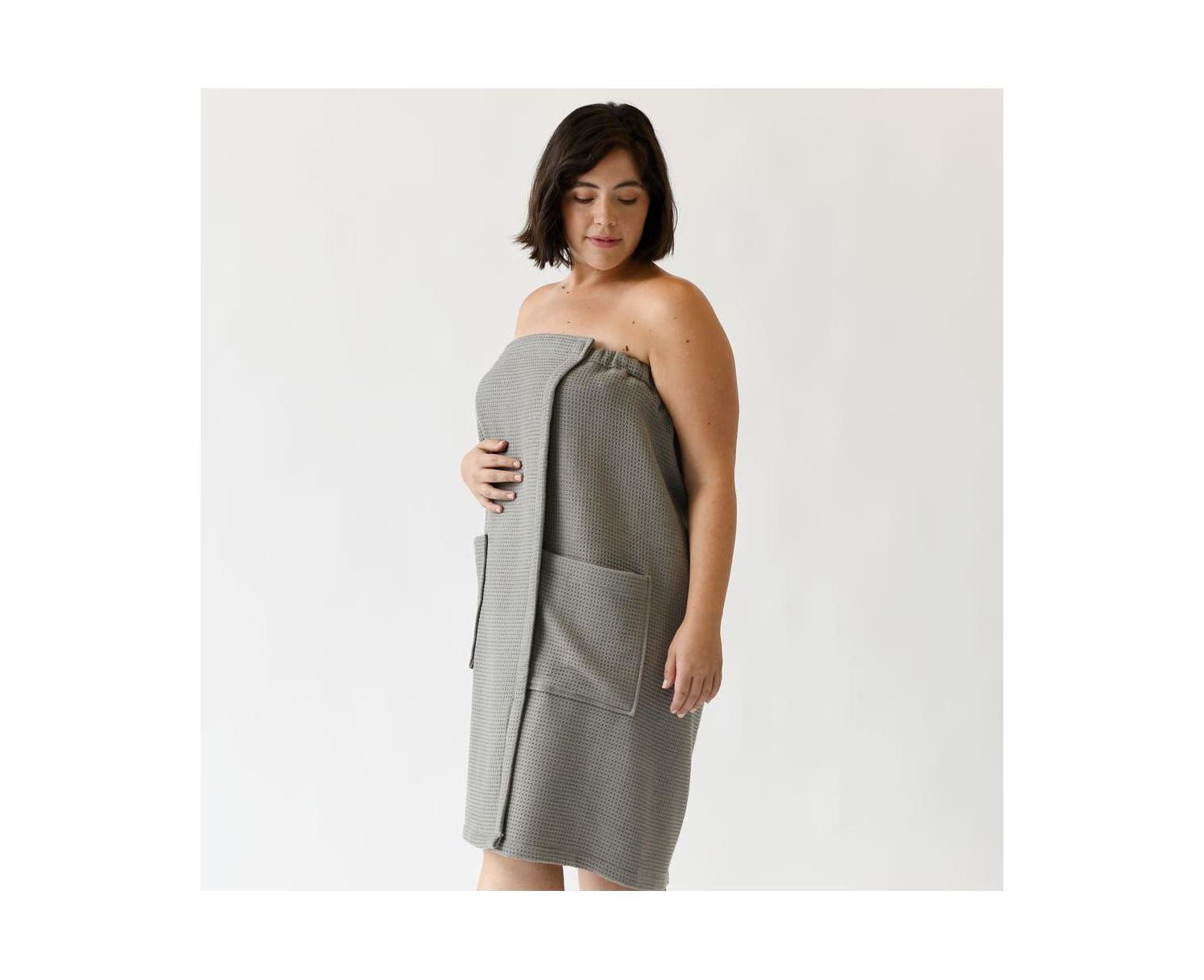 Women's Waffle Terry Bath Wrap