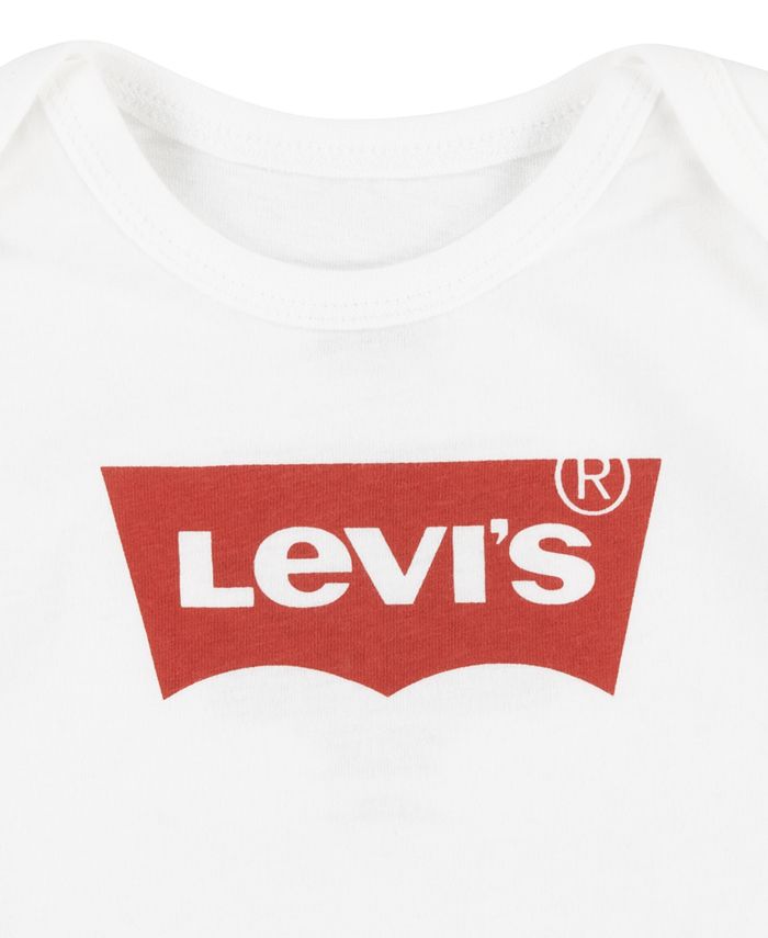 Levi's Baby Boys Batwing Short Sleeve Bodysuit and Joggers Pant, 2
