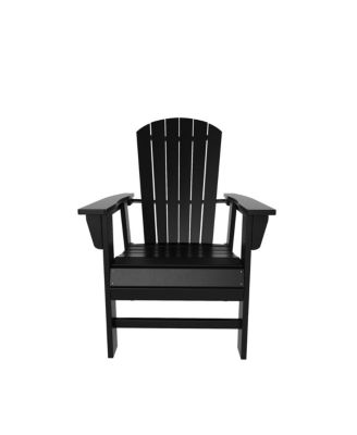 5 Piece Outdoor Patio Dining Round Table and Shell Back Armchair Set