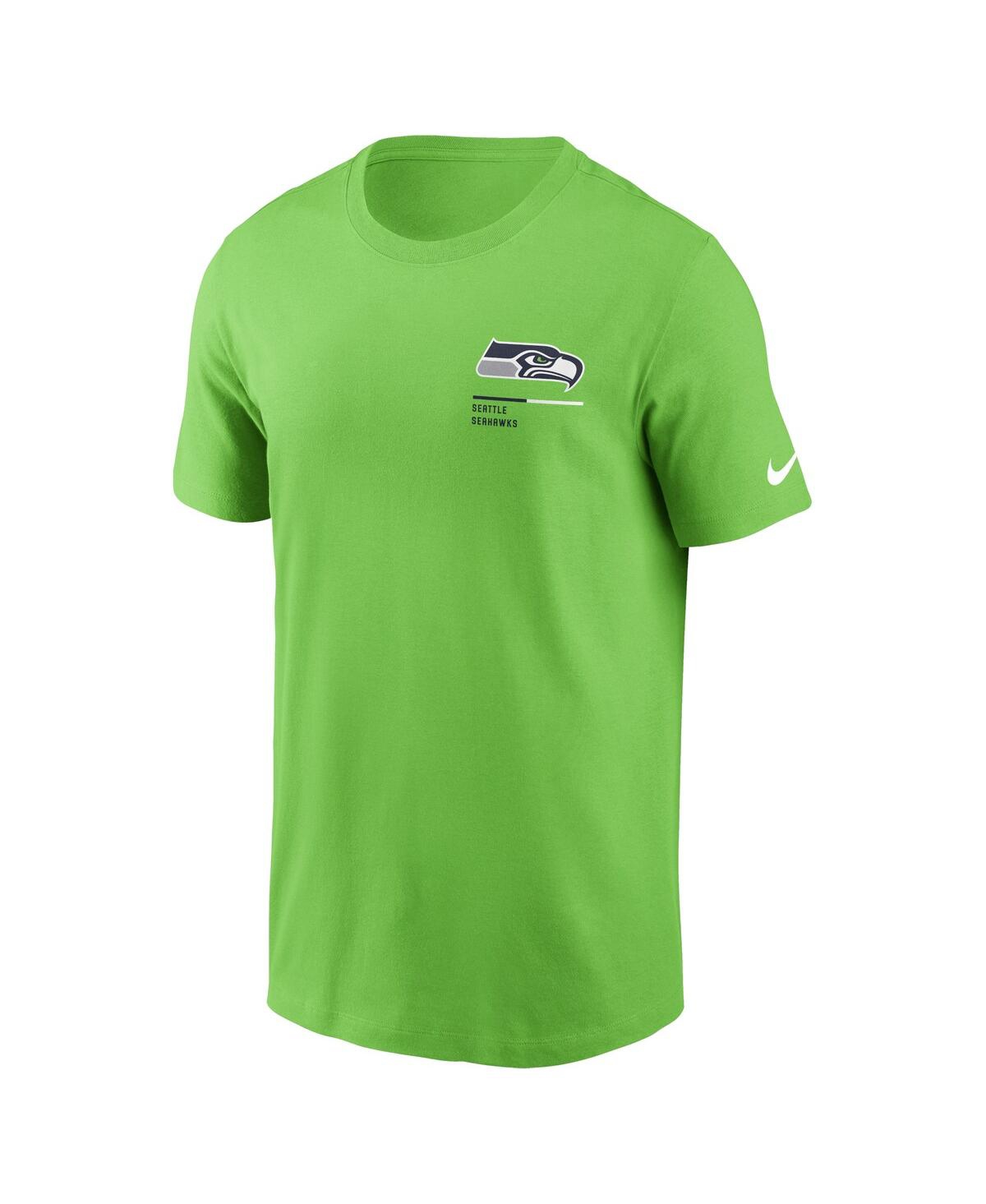 Shop Nike Men's  Neon Green Seattle Seahawks Team Incline T-shirt