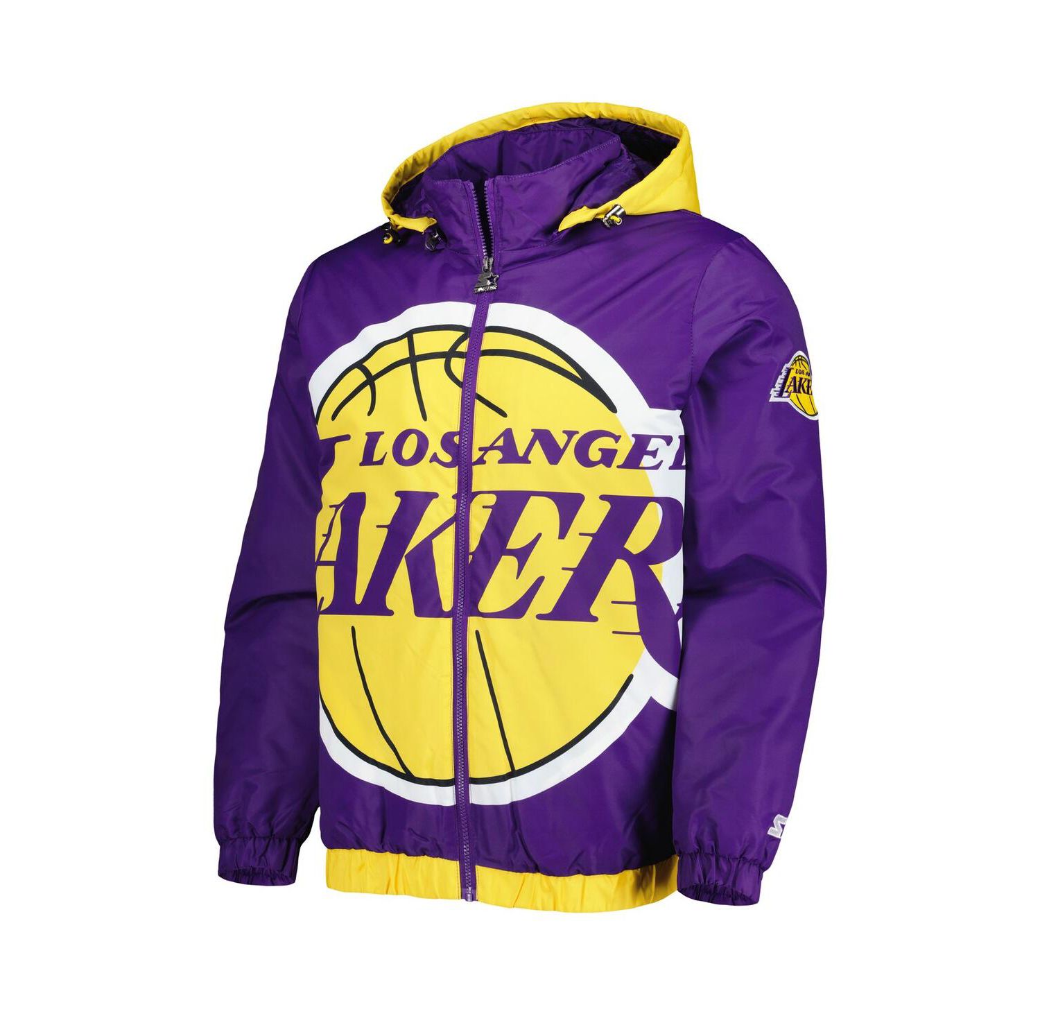 Men's Purple Los Angeles Lakers The Triple Double Full-Zip Hoodie Jacket