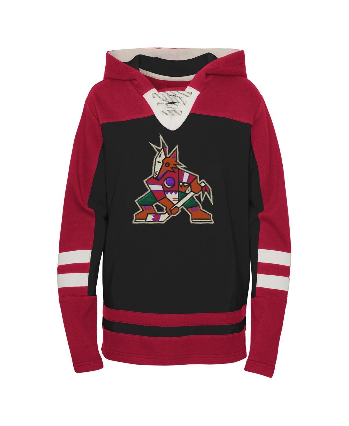 Big Boys and GirlsArizona Coyotes Ageless Revisited Home Lace-Up Pullover Hoodie - Black