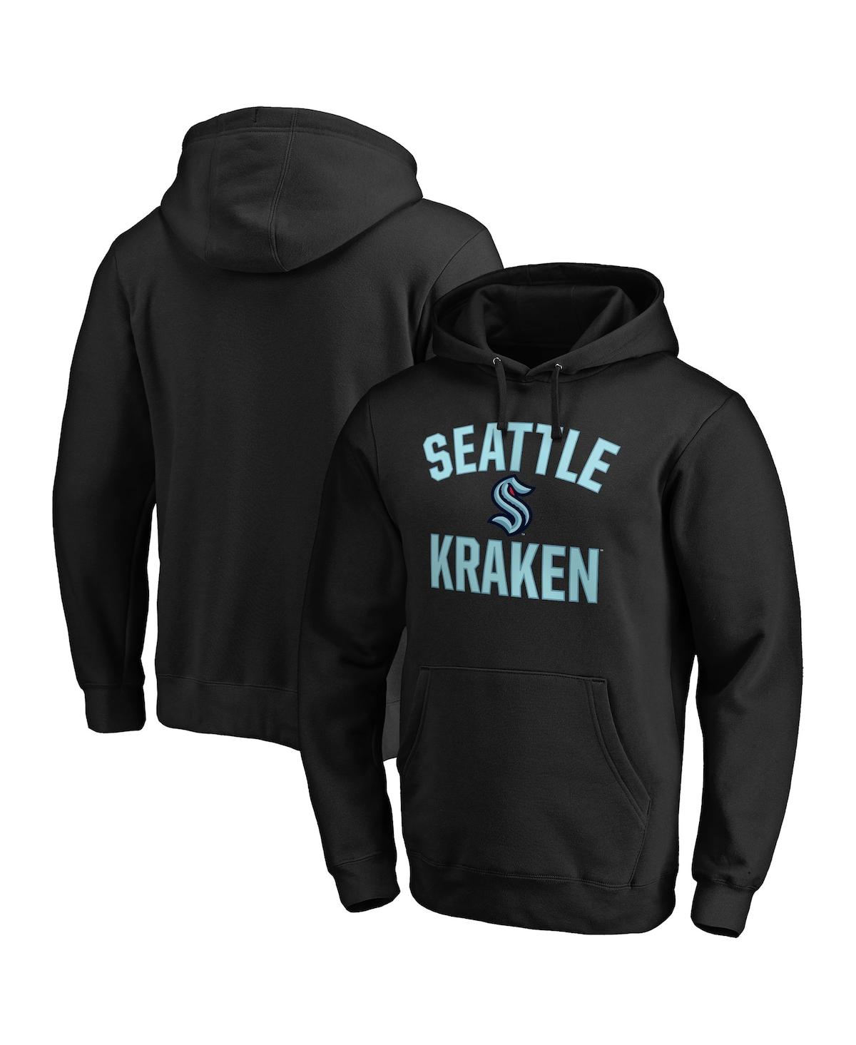 Men's FanaticsSeattle Kraken Big and Tall Victory Arch Pullover Hoodie - Black
