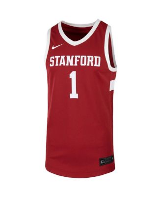 Men's #1 Cardinal Stanford Cardinal Team Replica Basketball Jersey