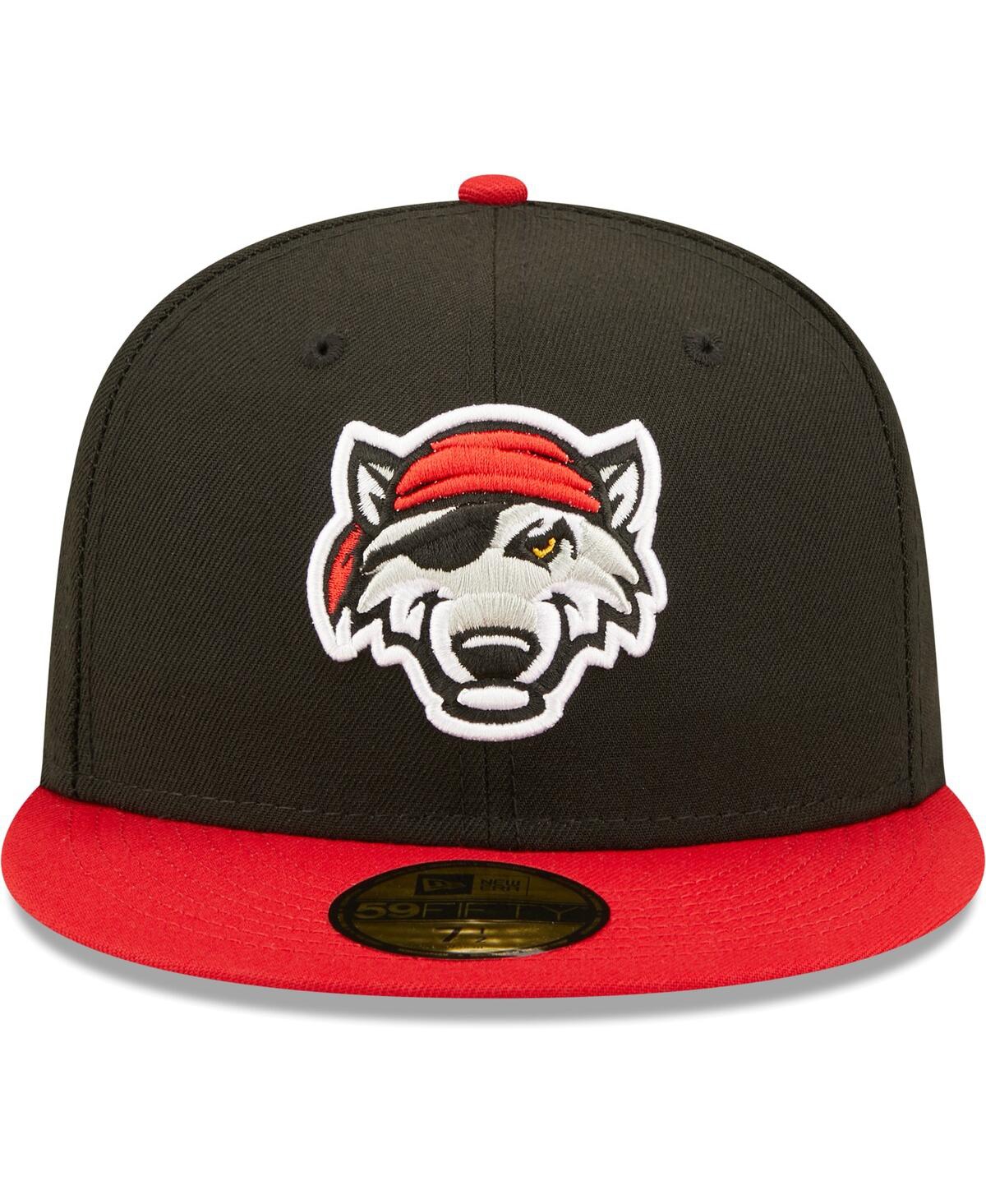 Men's New EraErie SeaWolves Authentic Collection Team Alternate 59FIFTY Fitted Hat - Black