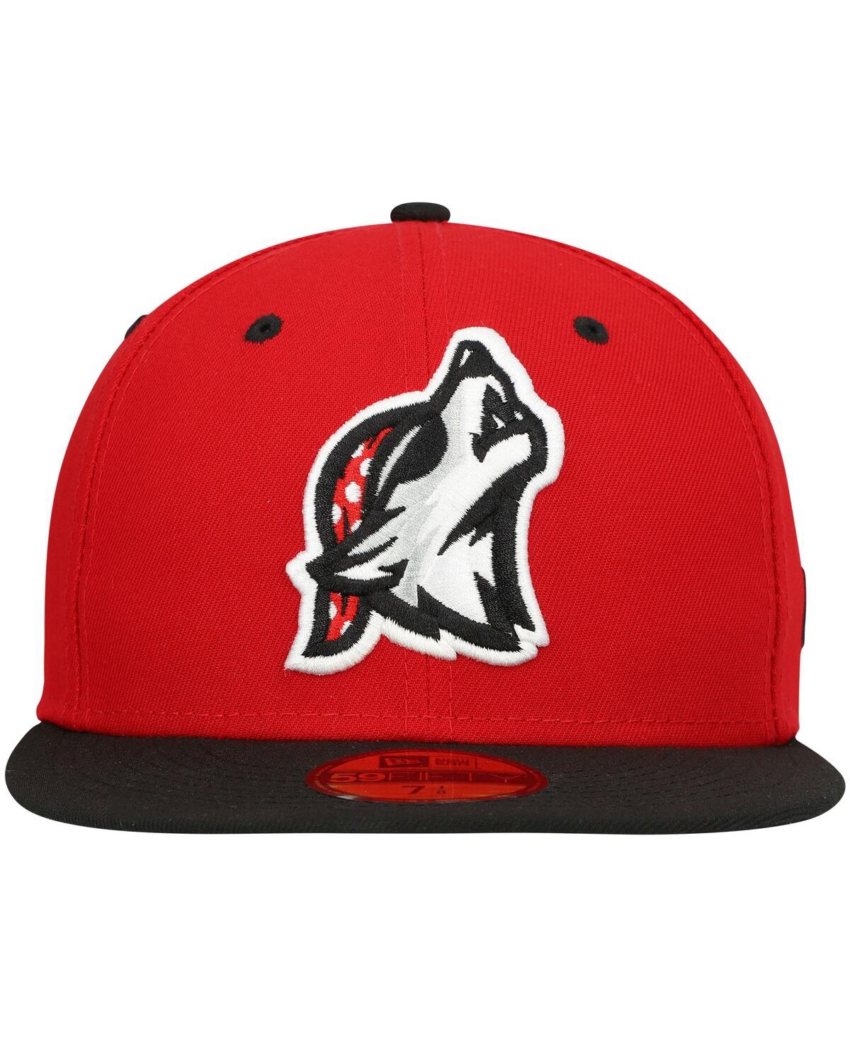 Men's New EraErie SeaWolves Authentic Collection Team Alternate 59FIFTY Fitted Hat - Red