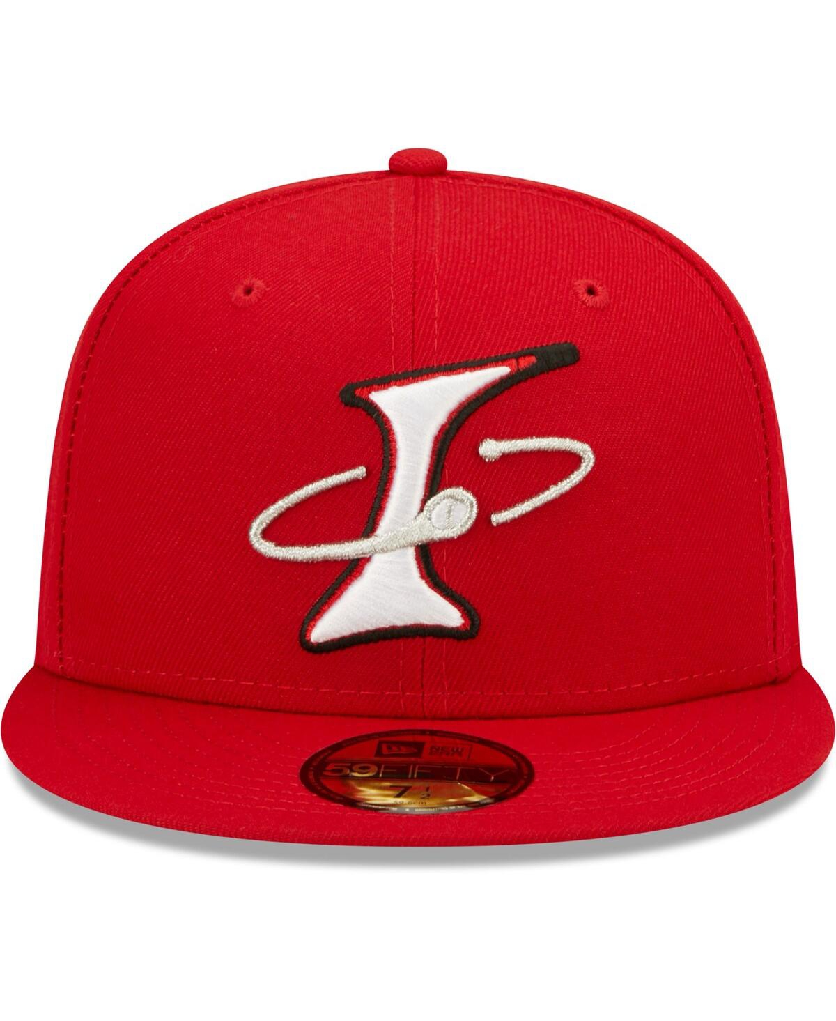 Men's New EraAlbuquerque Isotopes Alternate Logo Authentic Collection 59FIFTY Fitted Hat - Red
