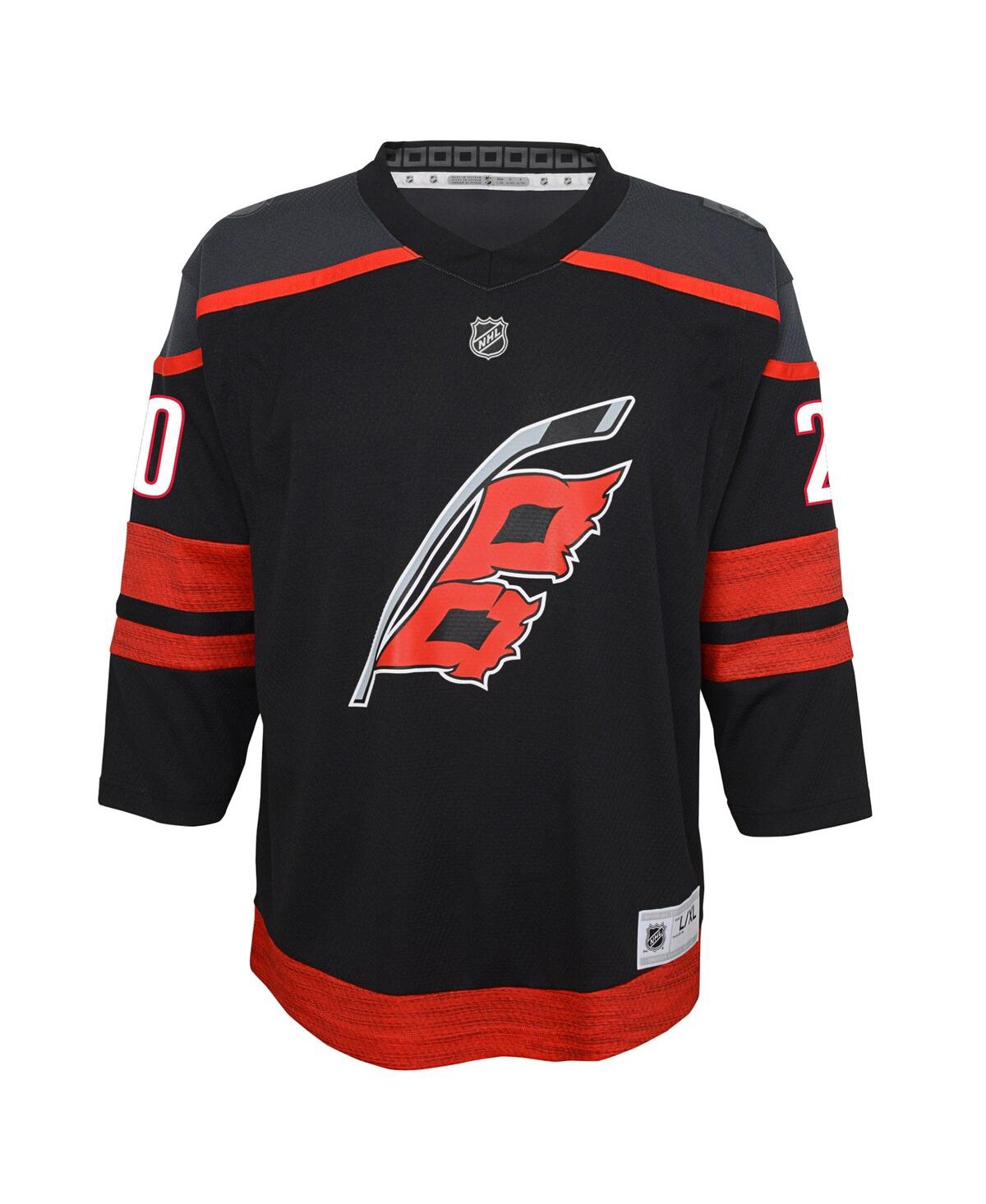 Youth Boys and Girls Sebastian AhoCarolina Hurricanes Home Replica Player Jersey - Black