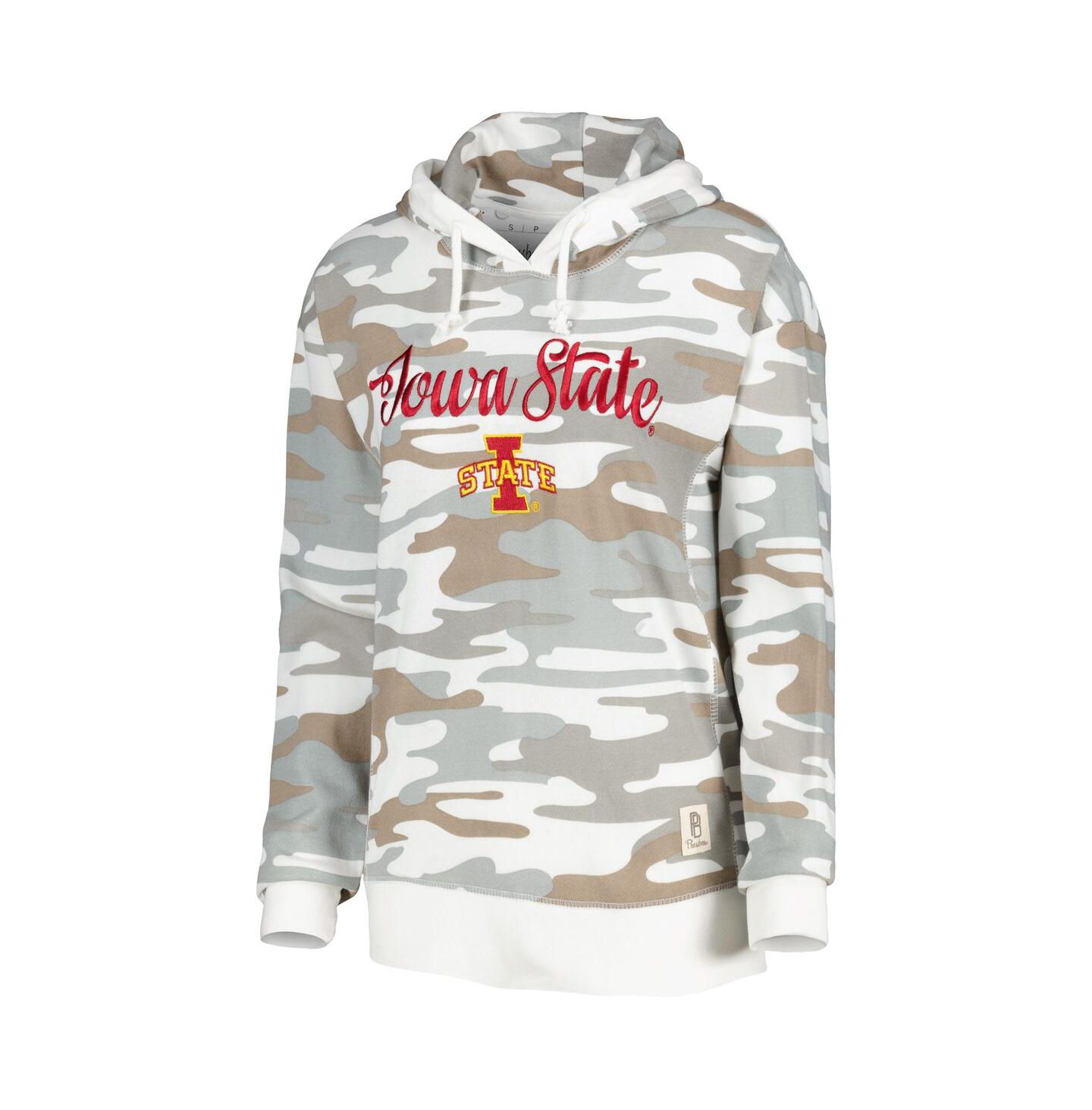 Женское худи Pressbox Camo Iowa State Cyclones San Pablo Pullover — фото 3