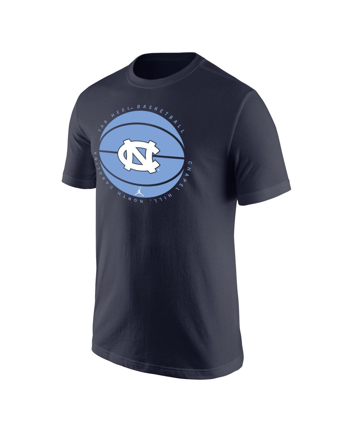 Men's JordanNorth Carolina Tar Heels Basketball Logo T-shirt - Navy