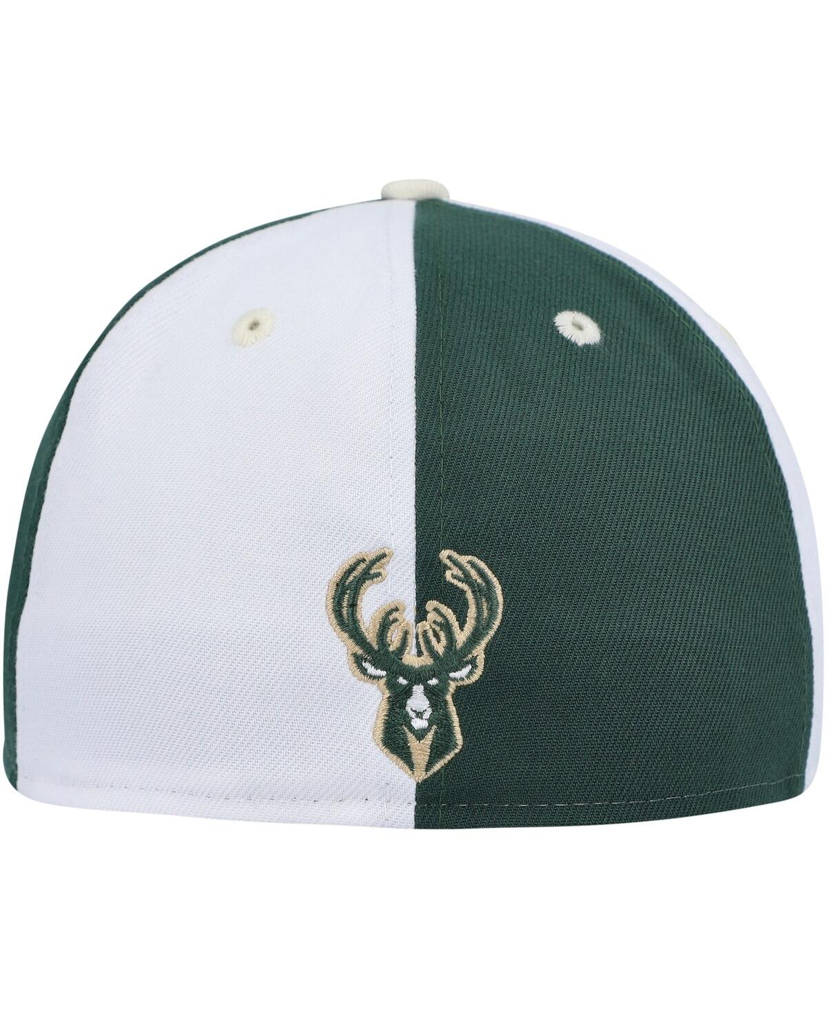 Men's New Era White Milwaukee Bucks Griswold 59FIFTY Fitted Hat - White