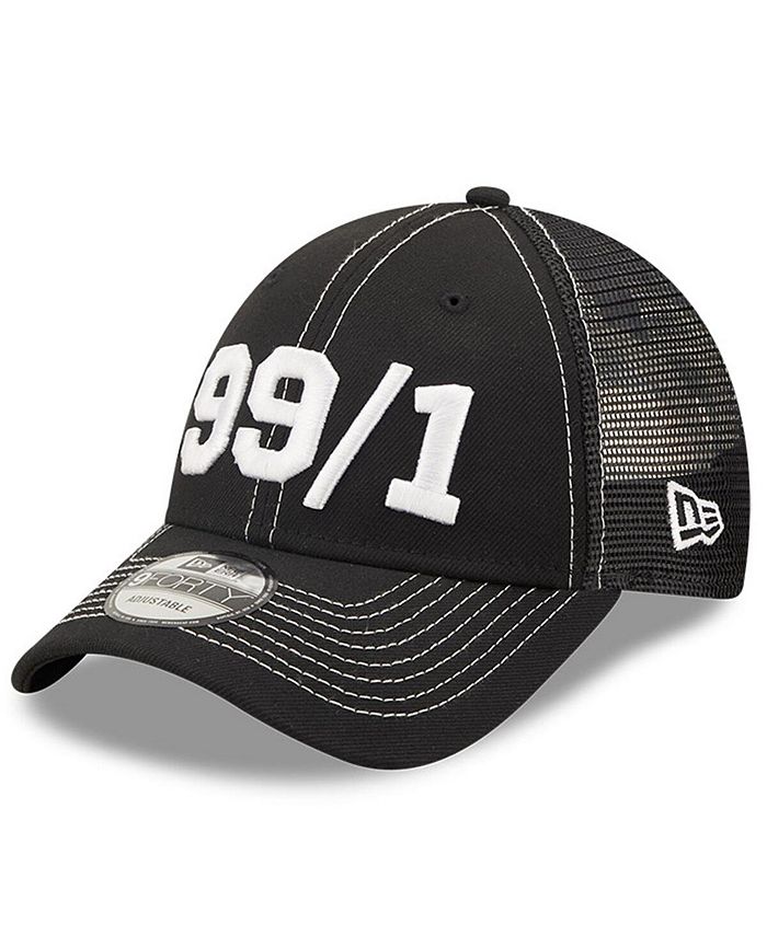 New Era Men's Black TRACKHOUSE RACING 99/1 9FORTY Snapback Adjustable ...