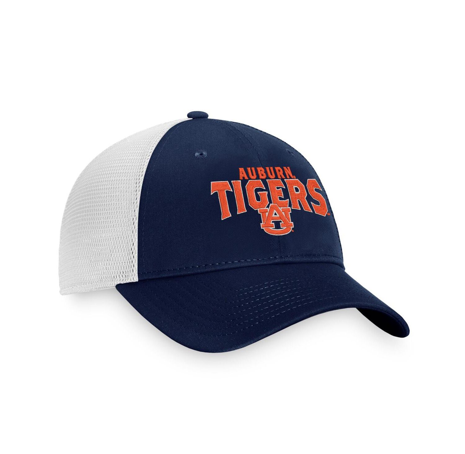 Men's Navy Auburn Tigers Breakout Trucker Snapback Hat