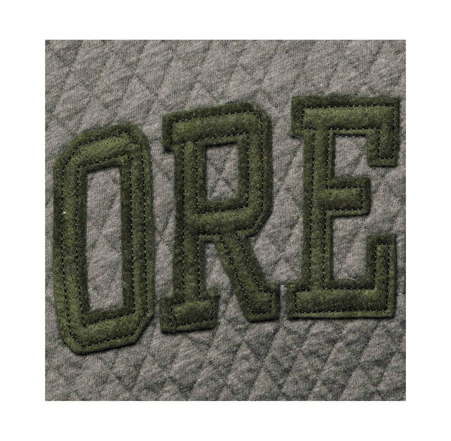 Women's Heather Charcoal Oregon Ducks Moose Quilted Pullover Sweatshirt