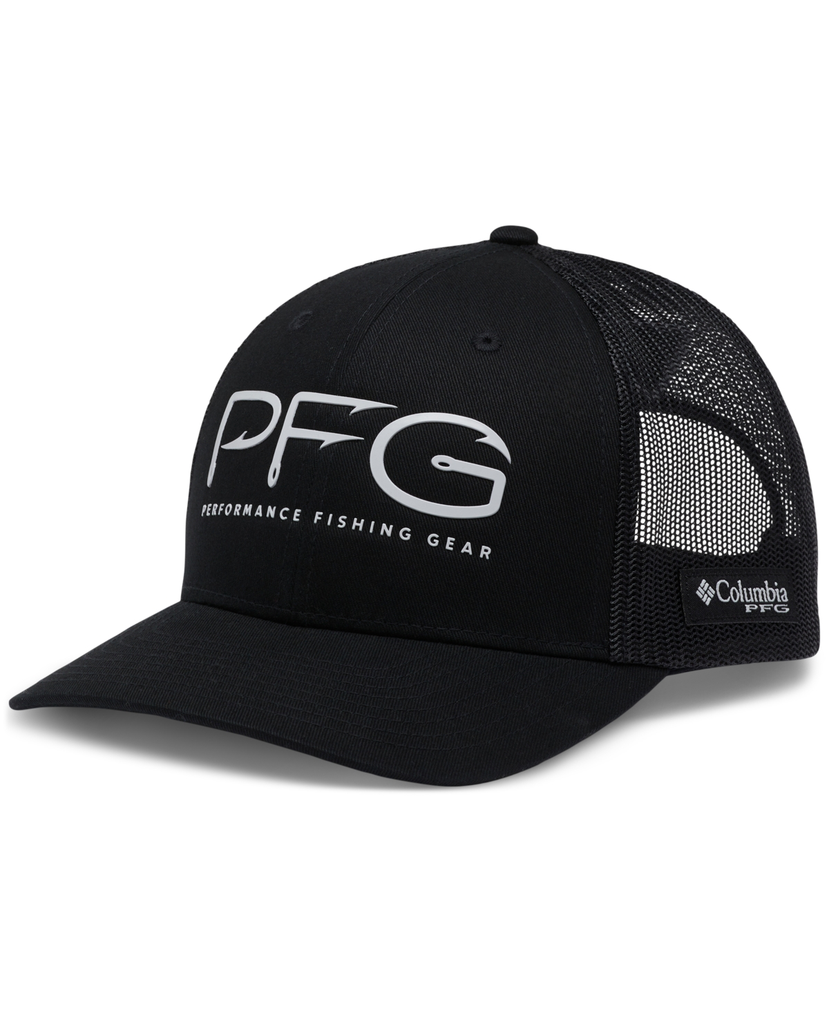 Columbia Men's Pfg Hooks Snapback Hat In Black,silver P