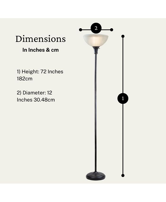 LIGHTACCENTS Threshold Floor Lamp For Living Room By Light Accents