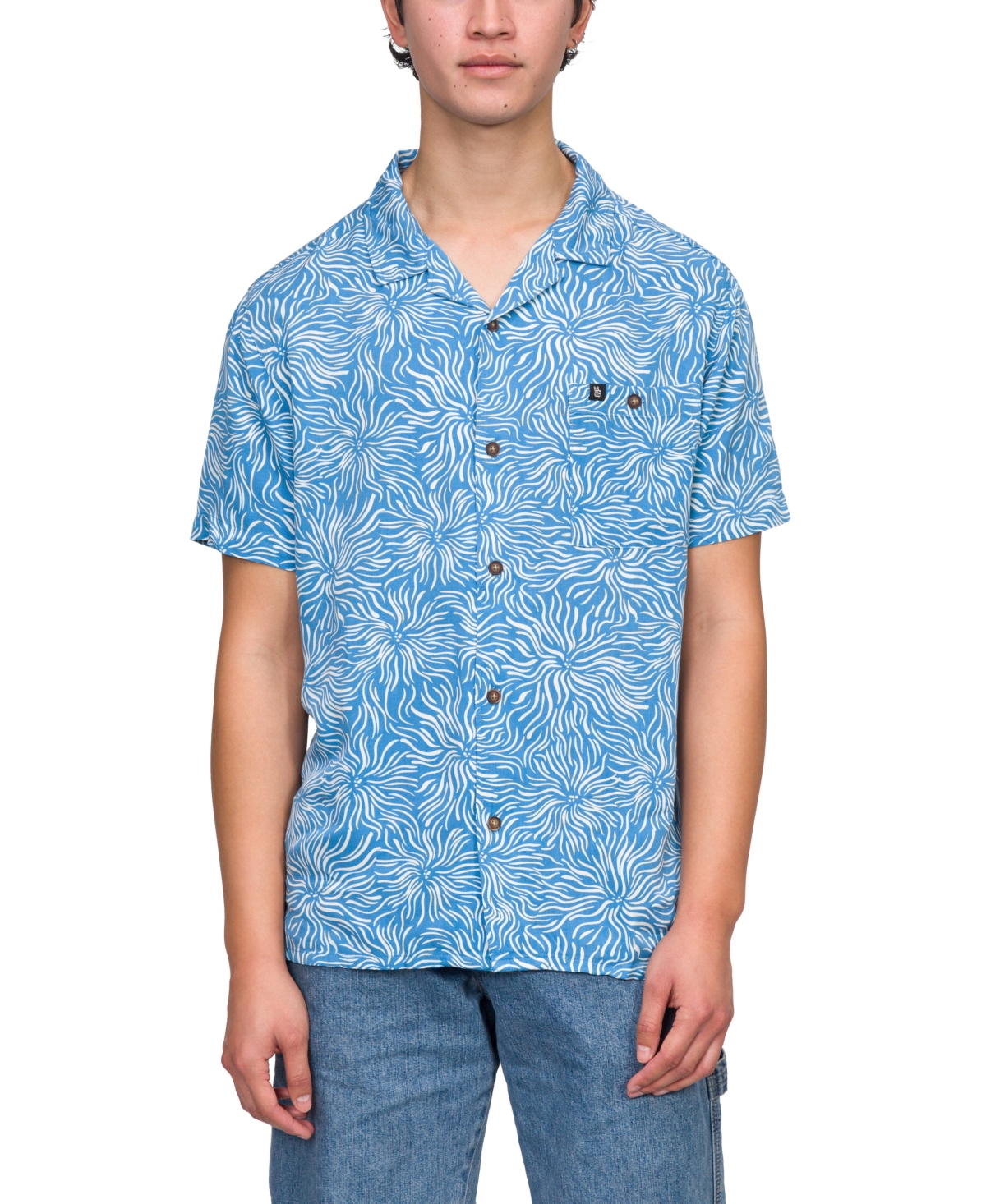 Junk Food Men's Austin Short Sleeve Woven Shirt